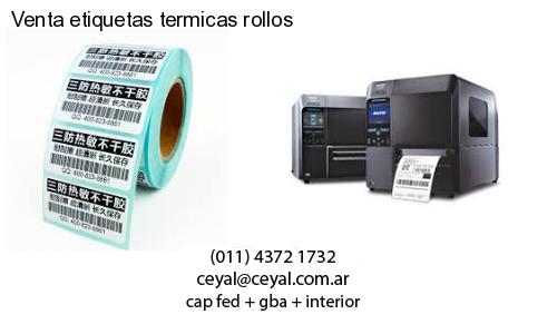 Venta etiquetas termicas rollos