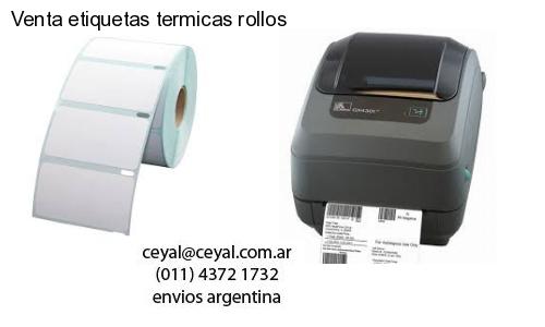 Venta etiquetas termicas rollos