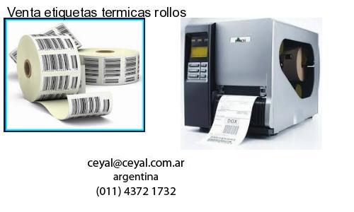 Venta etiquetas termicas rollos
