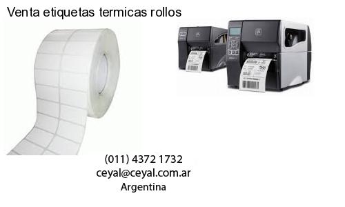 Venta etiquetas termicas rollos