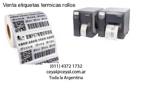 Venta etiquetas termicas rollos