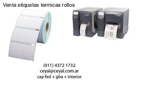 Venta etiquetas termicas rollos