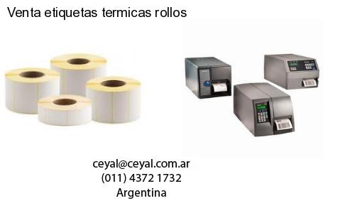 Venta etiquetas termicas rollos