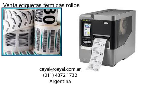 Venta etiquetas termicas rollos