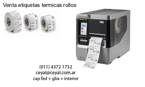 Venta etiquetas termicas rollos