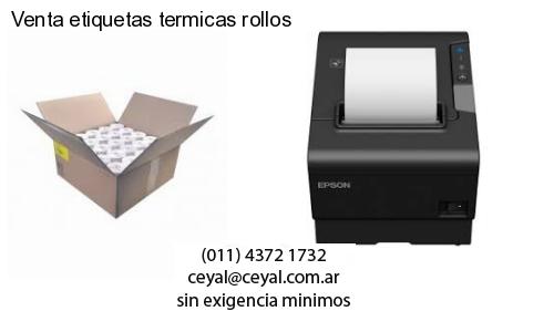 Venta etiquetas termicas rollos
