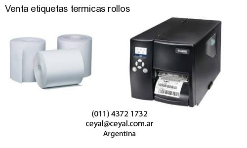 Venta etiquetas termicas rollos