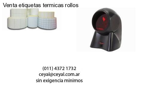 Venta etiquetas termicas rollos