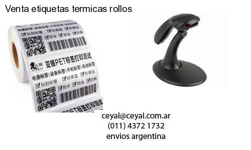 Venta etiquetas termicas rollos
