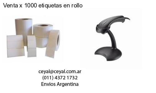 Venta x 1000 etiquetas en rollo