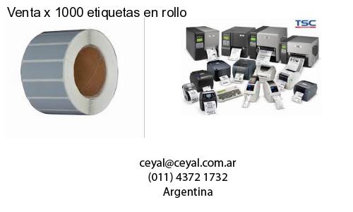 Venta x 1000 etiquetas en rollo