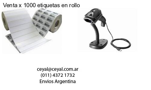Venta x 1000 etiquetas en rollo