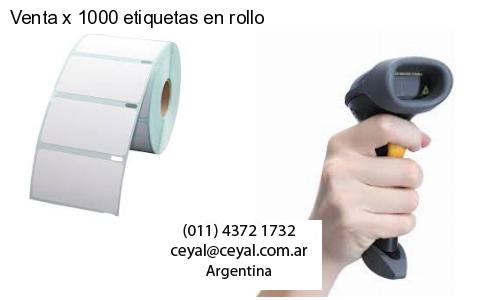 Venta x 1000 etiquetas en rollo