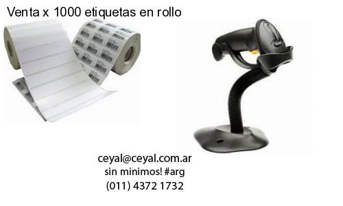 Venta x 1000 etiquetas en rollo