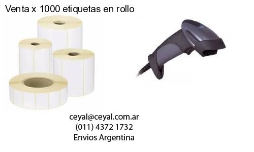 Venta x 1000 etiquetas en rollo