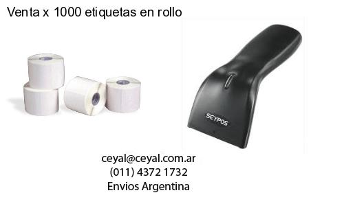 Venta x 1000 etiquetas en rollo