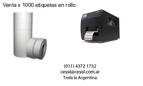 Venta x 1000 etiquetas en rollo