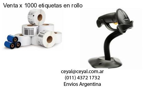 Venta x 1000 etiquetas en rollo