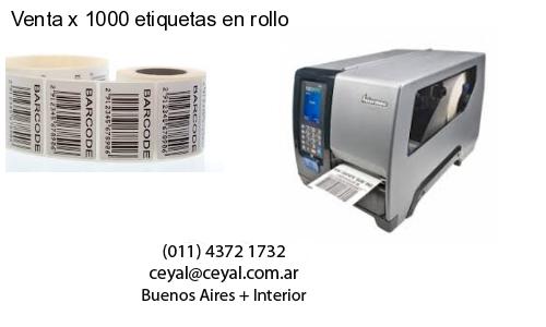 Venta x 1000 etiquetas en rollo