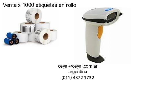 Venta x 1000 etiquetas en rollo