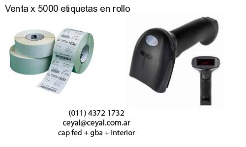 Venta x 5000 etiquetas en rollo