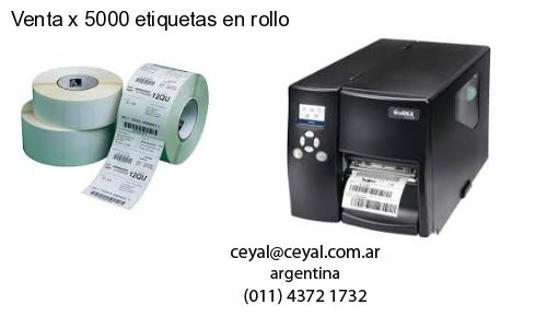 Venta x 5000 etiquetas en rollo