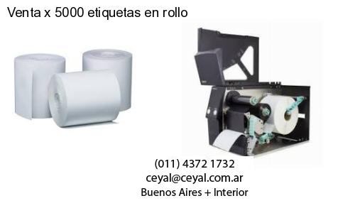 Venta x 5000 etiquetas en rollo