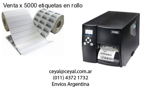 Venta x 5000 etiquetas en rollo