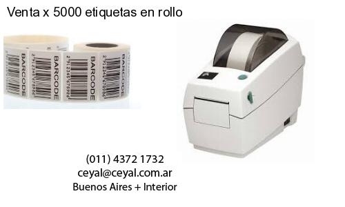 Venta x 5000 etiquetas en rollo