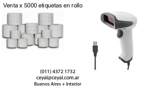 Venta x 5000 etiquetas en rollo