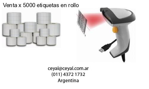 Venta x 5000 etiquetas en rollo