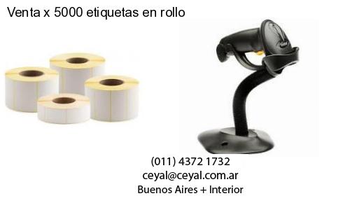 Venta x 5000 etiquetas en rollo