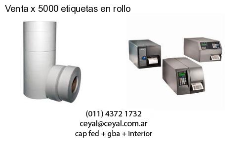 Venta x 5000 etiquetas en rollo