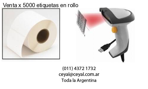 Venta x 5000 etiquetas en rollo