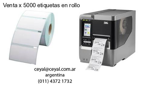 Venta x 5000 etiquetas en rollo
