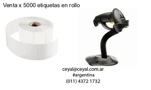 Venta x 5000 etiquetas en rollo