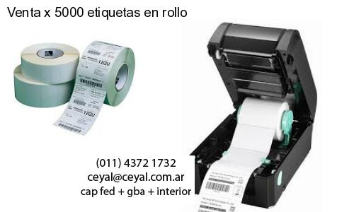 Venta x 5000 etiquetas en rollo