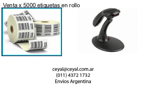 Venta x 5000 etiquetas en rollo