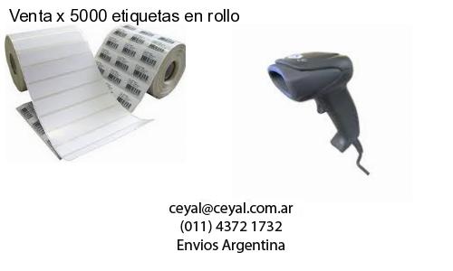 Venta x 5000 etiquetas en rollo