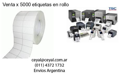 Venta x 5000 etiquetas en rollo