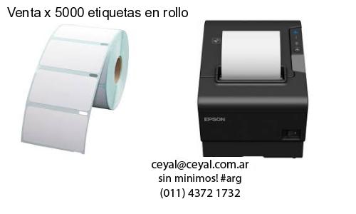 Venta x 5000 etiquetas en rollo