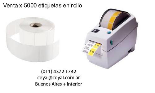 Venta x 5000 etiquetas en rollo