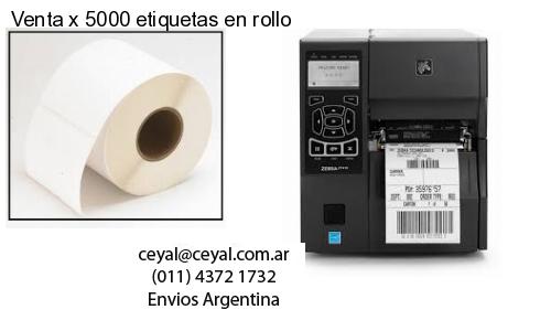 Venta x 5000 etiquetas en rollo