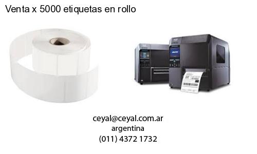 Venta x 5000 etiquetas en rollo