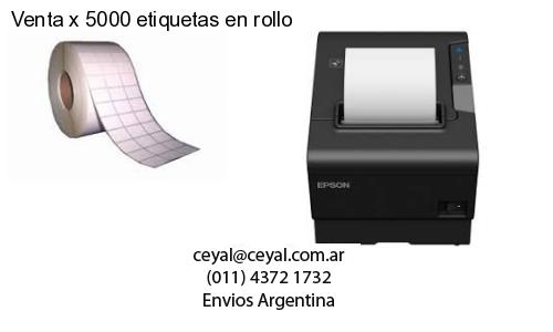 Venta x 5000 etiquetas en rollo