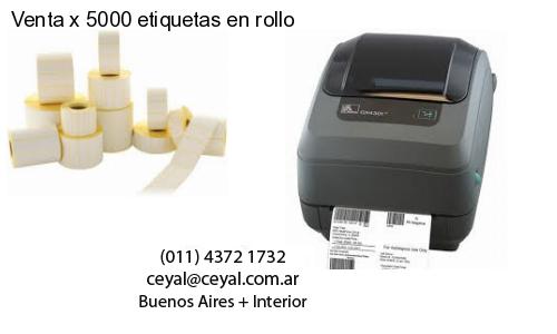 Venta x 5000 etiquetas en rollo