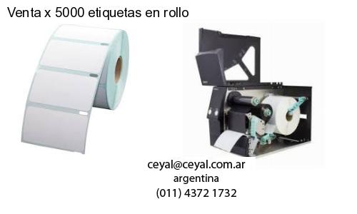 Venta x 5000 etiquetas en rollo