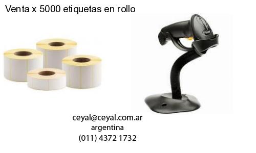 Venta x 5000 etiquetas en rollo