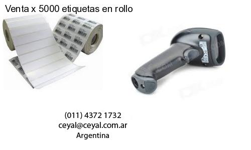 Venta x 5000 etiquetas en rollo