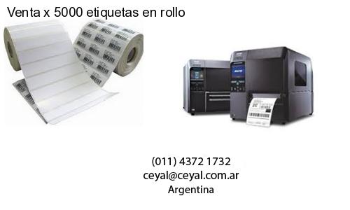 Venta x 5000 etiquetas en rollo
